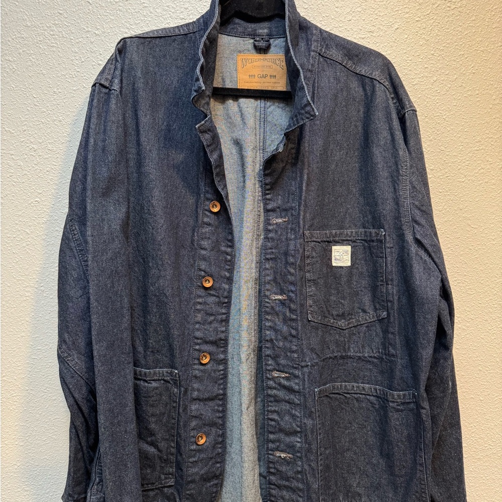 GAP Blue Lightweight Shirt Jacket